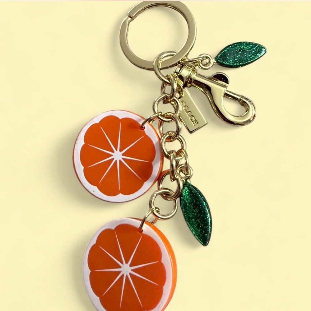 Orange And Green Citrus Keychain
